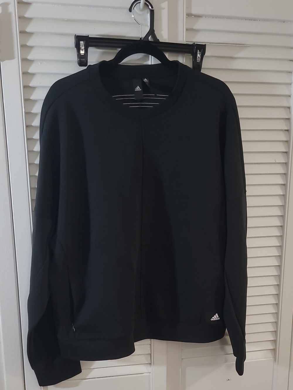 Adidas Black Minimal Crewneck Sweatshirt